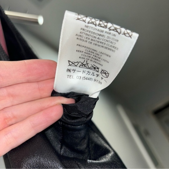 Givenchy Leather Dress- 100% Lamb Leather Black Sleeveless Dress Size 42 / US 8 - Picture 10 of 13